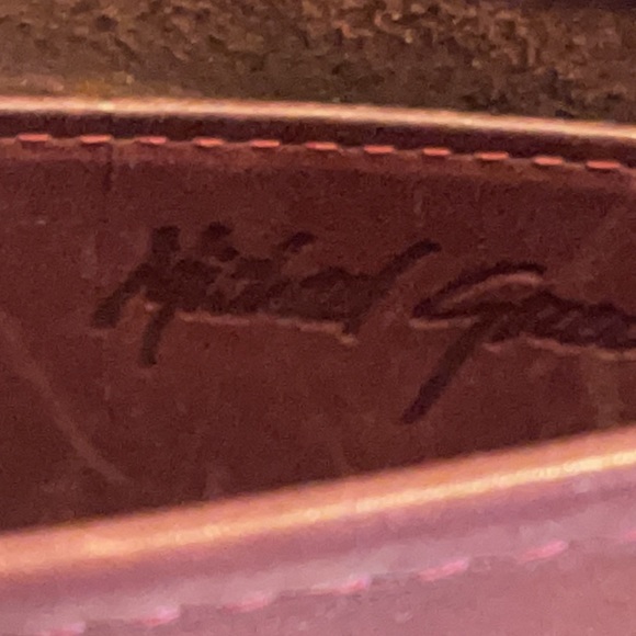 MICHAEL GREEN LEATHER CROSSBODY BAG * VINTAGE * - Picture 6 of 6